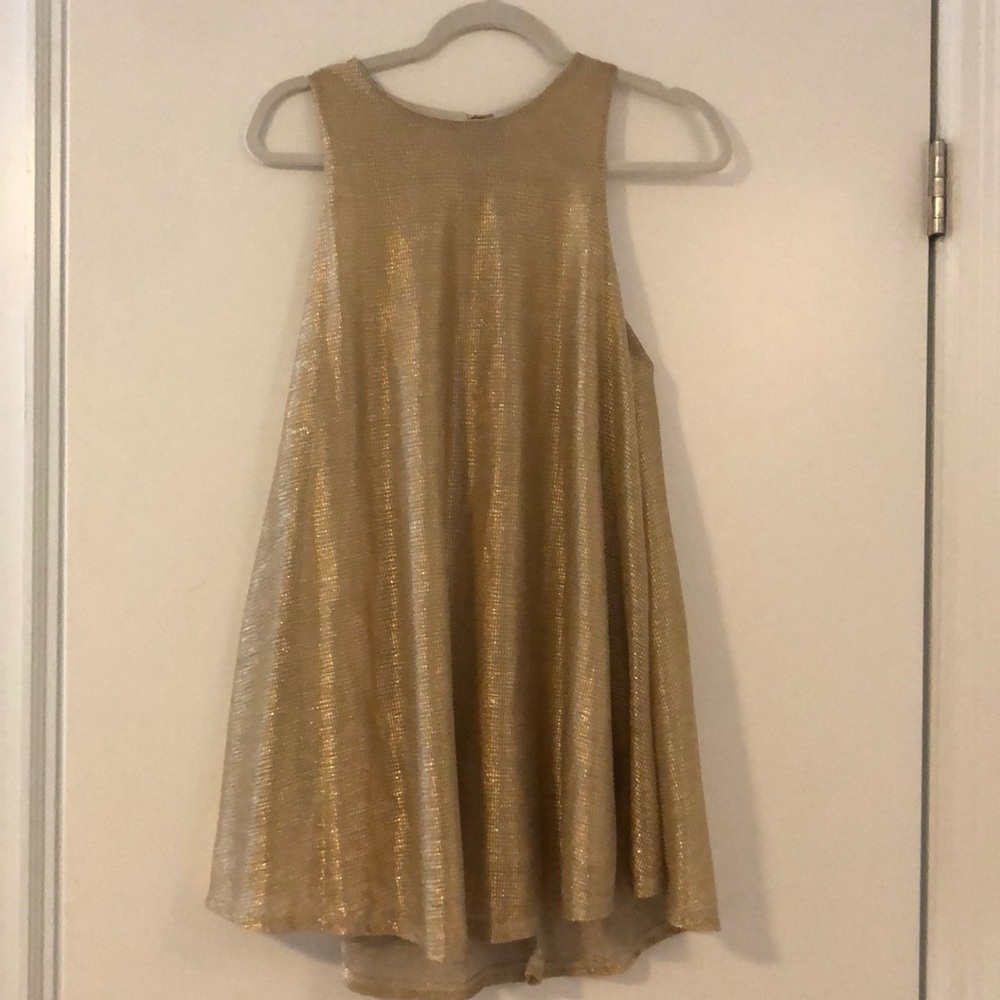 Gold shimmery Tobi dress
